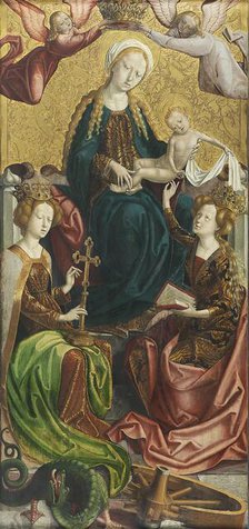 The Virgin and Child with Saint Margaret and Saint Catherine, 1500. Creator: Unknown.