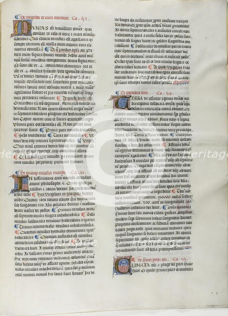 Folio Nineteen from Burchard of Sion's De locis ac mirabilibus mundi, or an Illuminated..., c. 1460. Creator: Burchard of Mount Sion.