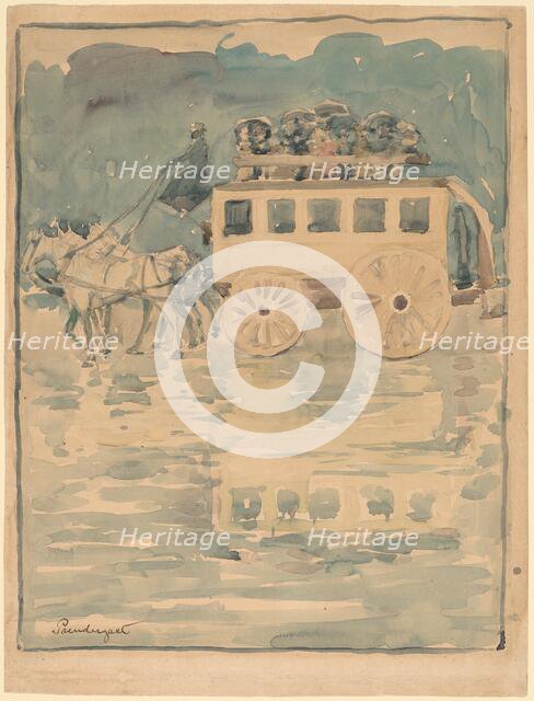 Parisian Omnibus, 1893/1894. Creator: Maurice Brazil Prendergast.
