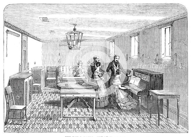 The Royal Yacht, the Drawing-Room, 1844. Creator: Ebenezer Landells.