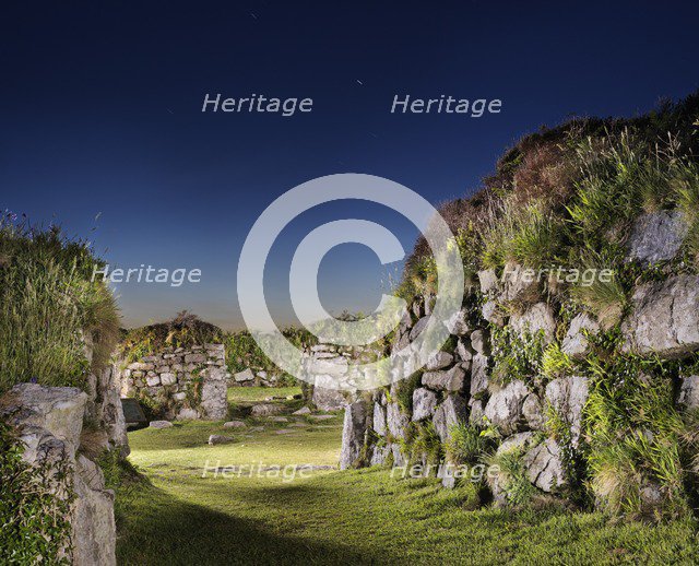 Chysauster Ancient Village, Cornwall, c2016. Artist: James O Davies.
