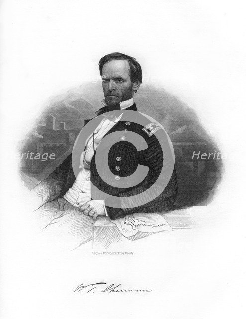 William Tecumseh Sherman, Union general, 1862-1867.Artist: Brady