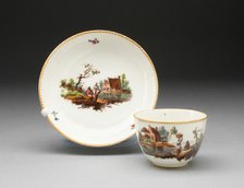 Cup and Saucer, Oude Amstel, 18th century. Creator: Amstel Porcelain Factory.