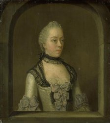 Portrait of Wilhelmina Hillegonda Schuyt, Wife of Joachim Rendorp, 1757-1768. Creator: Tibout Regters.