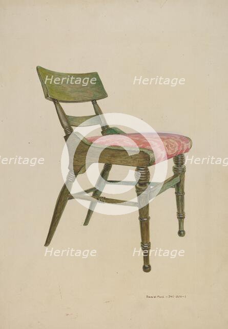 Samuel Chase Chair, 1935/1942. Creator: Samuel W. Ford.