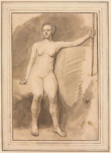Seated Female Nude, 1647/78. Creator: Samuel van Hoogstraten.