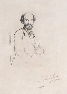 Portrait of Charles Hayem, 1876. Creator: Marcellin-Gilbert Desboutin.