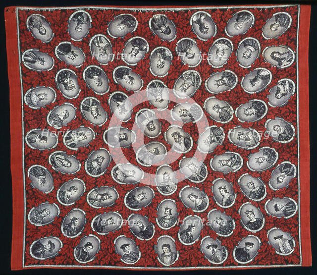 Handkerchief, Rouen, 1830/48. Creator: Raimond Laverdin.