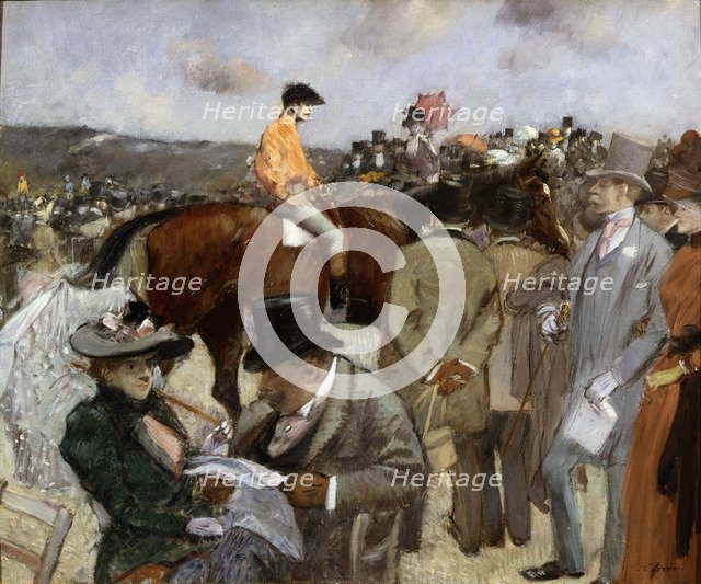 'Horseracing', 1888.  Artist: Jean Louis Forain
