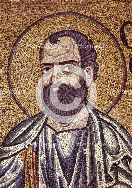 The Prophet Malachi (Detail of Interior Mosaics in the St. Mark's Basilica), 12th century. Artist: Byzantine Master  
