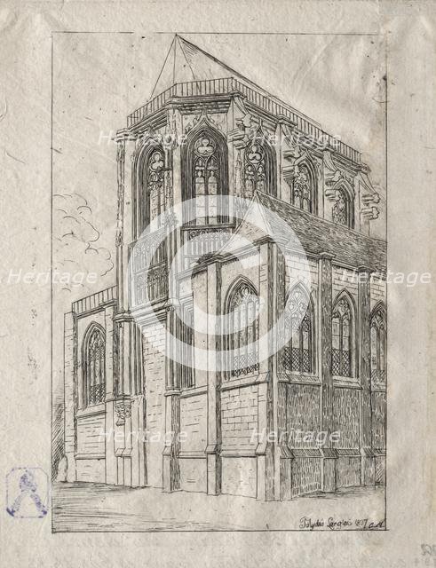 The Apse of the Church of St. Martin-sur-Renelle, 1860. Creator: Charles Meryon (French, 1821-1868).