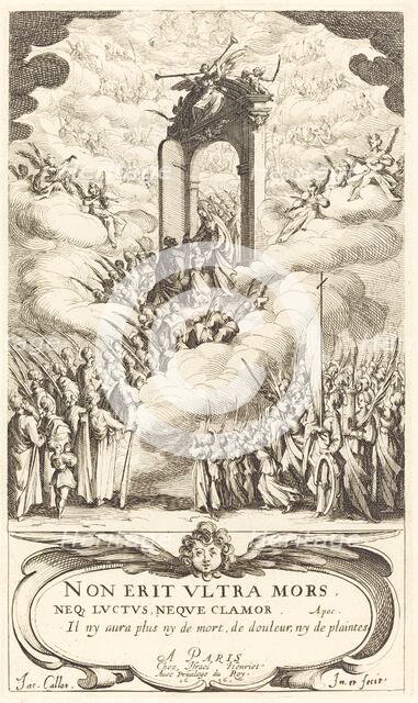 Frontispiece for "The Calendar of Saints". Creator: Jacques Callot.