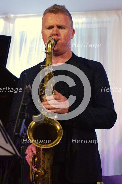 Iain Ballamy, Watermill Jazz Club, Dorking, Surrey, 2 July 2019. Creator: Brian O'Connor.