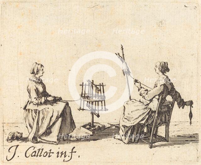 The Winder and the Spinner, c. 1623. Creator: Jacques Callot.