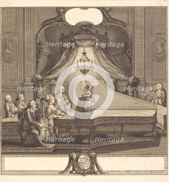 Le concert mecanique, 1769. Creators: Joseph de Longueil, Charles Eisen.