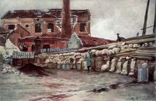 'Factory Barricade, Soissons', France, 20 May 1915, (1926).Artist: Francois Flameng