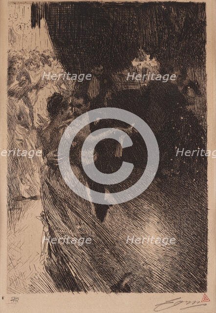 The Waltz, 1891. Creator: Zorn, Anders Leonard (1860-1920).