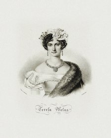 Portrait of the opera singer Teresa Melas, c. 1830. Creator: Anonymous.