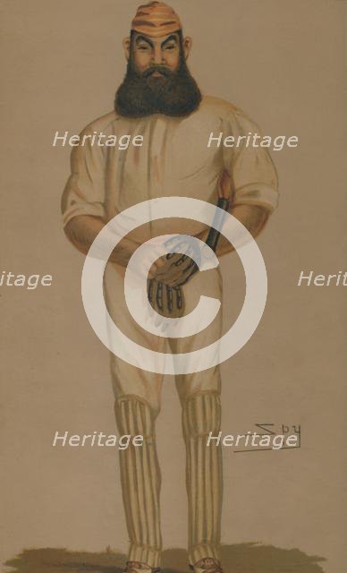 'Cricket', 1877. Creator: Sir Leslie Matthew Ward.