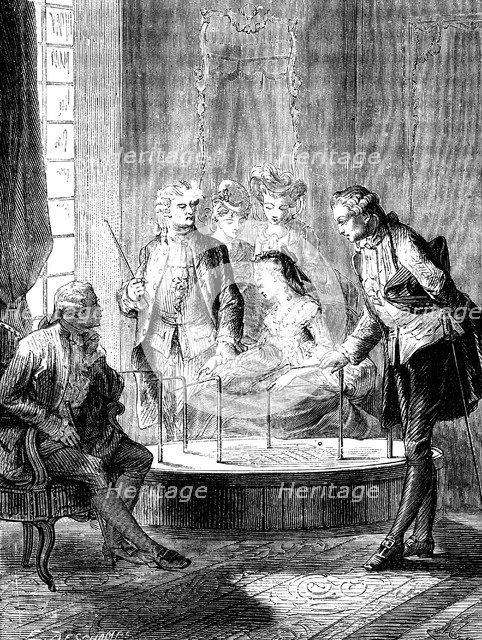 Mesmer's tub, c1870. Artist: Unknown