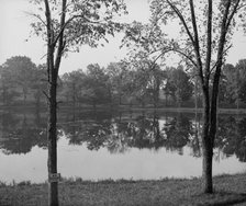Lake in asylum grounds, Concord, N.H., between 1900 and 1910. Creator: Unknown.