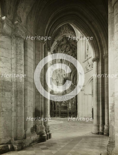 Ely Cathedral: Octagon from South Aisle, c. 1891. Creator: Frederick Henry Evans.