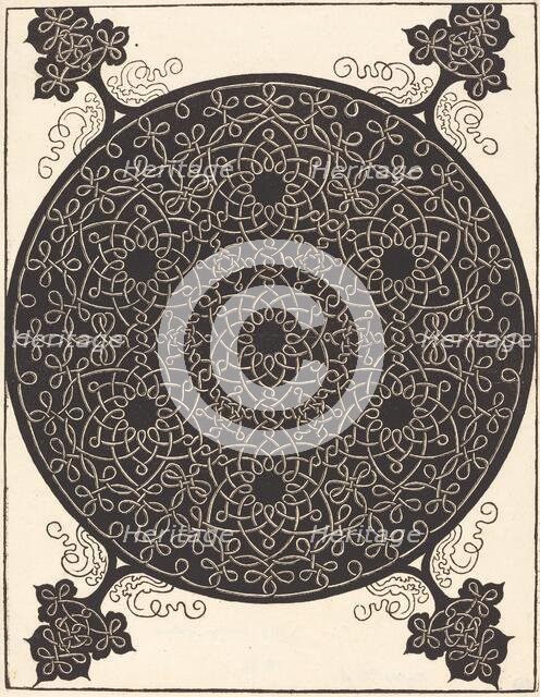 The Sixth Knot (combining seven small systems of knots with black centers), probably 1506/1507. Creator: Albrecht Durer.