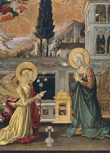 The Annunciation. Artist: Bonfigli, Benedetto (1420-1496)