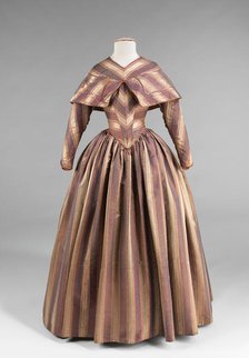 Visiting dress, American, 1845-50. Creator: Unknown.
