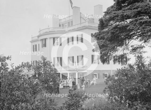 Celebration at the General Knox estate, 1931 July 25. Creator: Arnold Genthe.