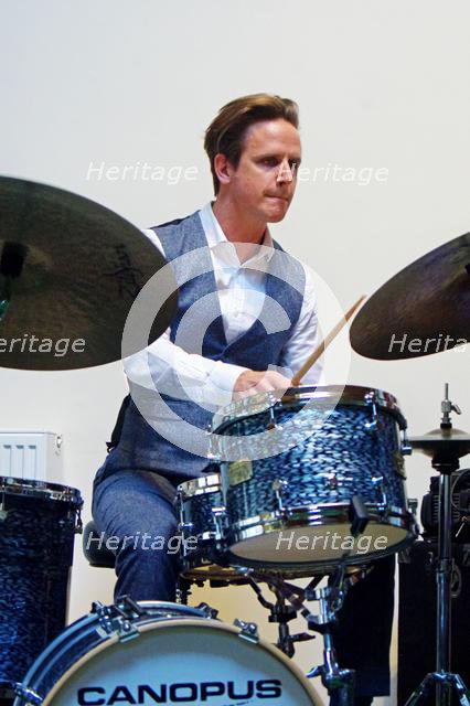 Chris Higginbottom - James Pearson Trio, NJA Methodist Church, Loughton, Essex, 2.9.19. Creator: Brian O'Connor.