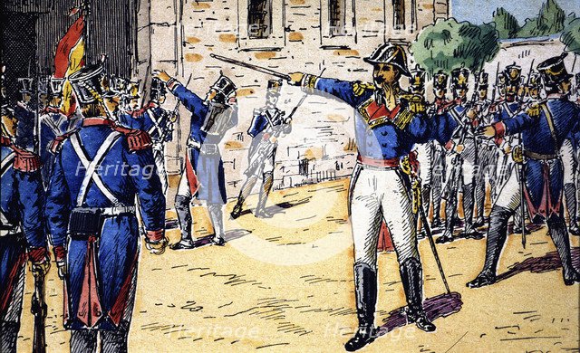 Uprising of Cabezas de San Juan (1 January 1820), military uprising with Colonel Rafael de Riego …