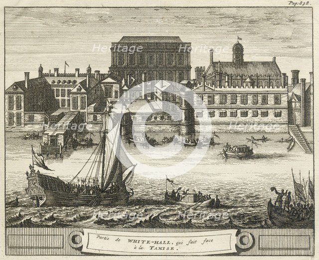 Whitehall, Westminster, London, 1707. Artist: Unknown.