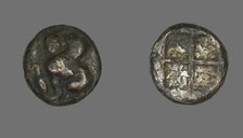 Drachma (Coin) Depicting a Sphinx, 478-412 BCE. Creator: Unknown.