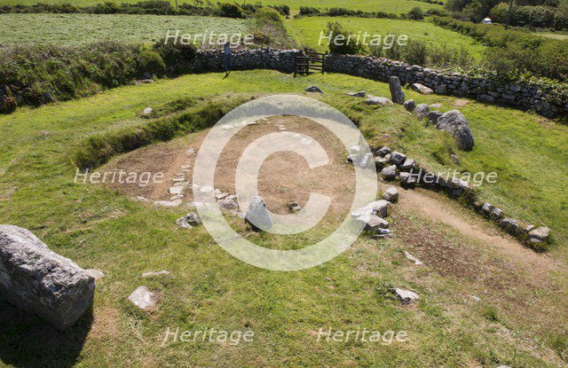 Carn Euny Ancient Village, Cornwall, c2016. Artist: James O Davies.