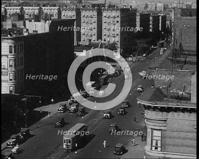 The Streets of New York City, 1930. Creator: British Pathe Ltd.