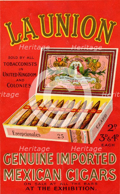 La Union cigars, 1900s. Artist: Unknown