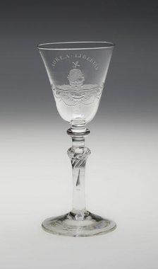 Wine Glass, England, c. 1750. Creator: Unknown.