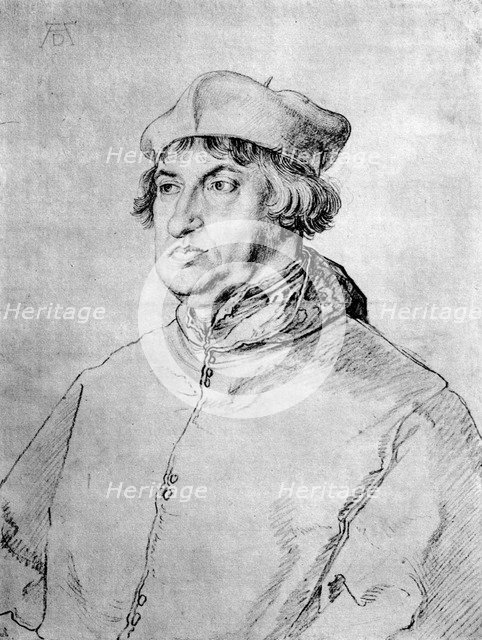 'Cardinal Albrecht of Brandenburg', 1518, (1936). Artist: Albrecht Dürer