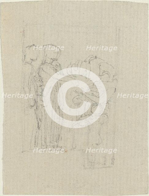 Beggars at a Door (Study for the Yarborough Monument), c. 1803/1806. Creator: John Flaxman.