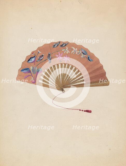 Fan, 1935/1942. Creator: Bessie Forman.