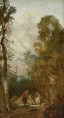 Breakfast in the Park, 1785. Creator: Jean Pierre Norblin.