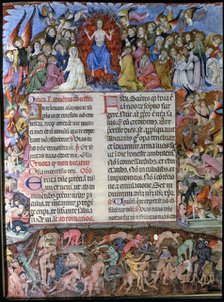 Judgement Day, miniature in the manuscript 'Missal of Saint Eulalia', 1400-1405, by Rafael Destor…