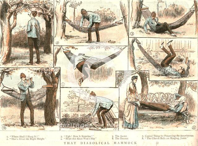 'That diabolical Hammock', 1886. Creator: Unknown.