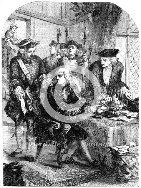 Arrest of Sir William Wyndham, c1715, (19th century). Artist: Unknown