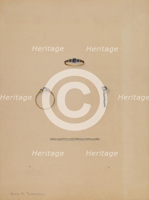 Mourning Ring, c. 1936. Creator: John H. Tercuzzi.