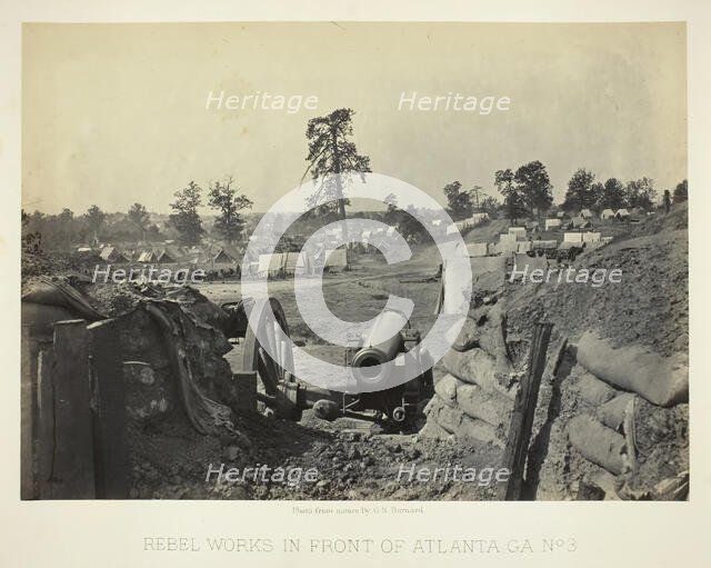 Rebel Works in Front of Atlanta, GA, No. 3, 1864. Creator: George N. Barnard.