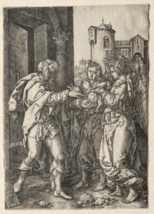 The Story of Lot, 1555. Creator: Heinrich Aldegrever (German, 1502-1555/61).