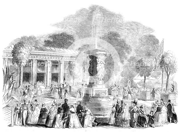 Grand Fete at Mount Edgecumbe - the Bazaar and Italian Gardens, 1844. Creator: Unknown.