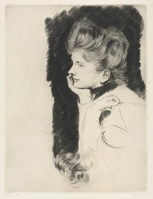 Head of a Woman. Creator: Paul César Helleu (French, 1859-1927).